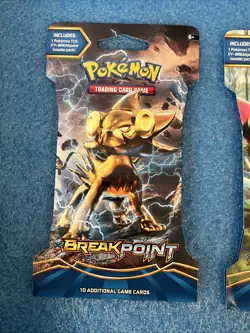Pokemon XY Breakpoint Sleeved Booster Pack Sealed, Two Packs X2 - Image 2