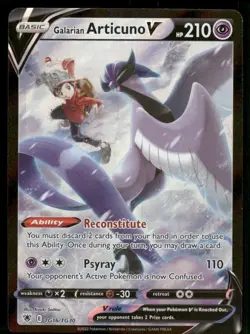 Galarian Articuno V TG16/TG30 Ultra Rare Holo NM Pokemon SWSH10: Astral Radiance - Image 1