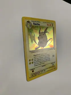 1999 Pokemon Fossil Unlimited Holo Rare Raichu 14/62 VINTAGE EX-MT CONDITION LP! - Image 4