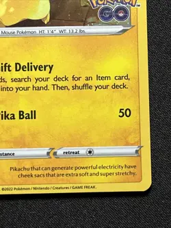PIKACHU SWSH234 Black Star Promo Cosmic Holo w/ 🌀 Pokemon Go TCG Near Mint #1 - Image 4
