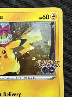 PIKACHU SWSH234 Black Star Promo Cosmic Holo w/ 🌀 Pokemon Go TCG Near Mint #1 - Image 5