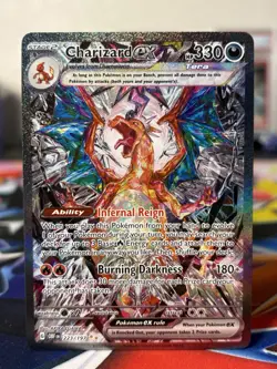 2023 Pokemon Obsidian Flames Charizard ex Special Illustration Rare 223/197 - Image 1