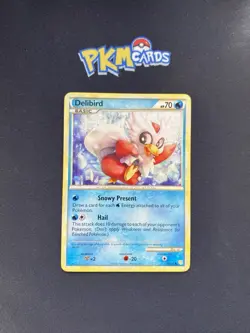 Pokemon TCG Delibird Heartgold & Soulsilver 39/123 Regular LP. - Image 1