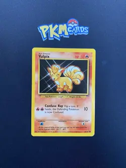 Pokemon TCG Vulpix Base Set 68/102 Regular MP. - Image 1