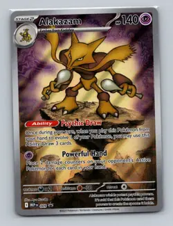 1x Alakazam #009 Pokemon Mega Evolution Black Star Promo - Pokemon NM - Image 1