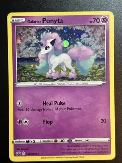 Galarian Ponyta SWSH013 Black Star Promo Holo Foil Rare Pokemon NM/LP - Image 1