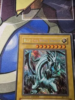 Yu-Gi-Oh! Blue Eyes White Dragon BPT-003 Reverse Secret Rare Foil Misprint Error - Image 3