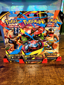 Pokemon - Mega Evolution - TCG Factory Sealed Booster Blister (3 Packs) - Image 1