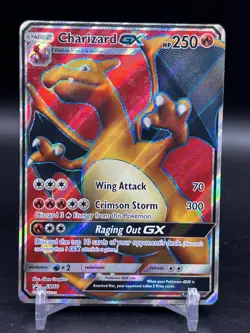 Charizard GX SM60 Black Star Promo 2017 Full Art Pokemon TCG English LP - Image 1