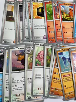 Pokemon 151 Mew En Bulk Lot Of 64 Rare Common Uncommon Holo TCG Cards - Image 2