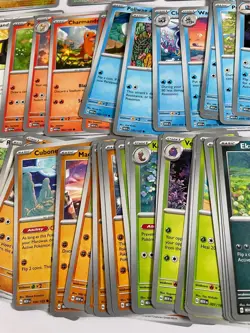 Pokemon 151 Mew En Bulk Lot Of 64 Rare Common Uncommon Holo TCG Cards - Image 3