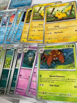 Pokemon 151 Mew En Bulk Lot Of 64 Rare Common Uncommon Holo TCG Cards - Image 4
