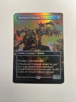 Darksteel Colossus - Unique and Miscellaneous Promos Foil MTG Plus Bonus Card!!! - Image 1