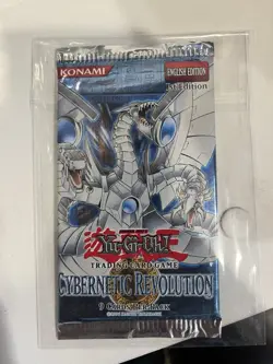 Yugioh Cybernetic Revolution 1st Edition Sealed Booster Pack Rare - Image 1