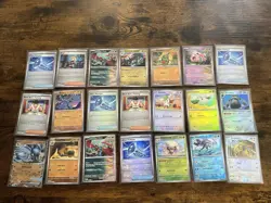 20+ Prismatic Evolutions Card Lot, EX, Pokeball & Master Ball Pattern, Pack Frsh - Image 1