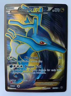 Kingdra EX 122/124 Full Art Ultra Rare Pokemon Card Fates Collide NM - Image 1