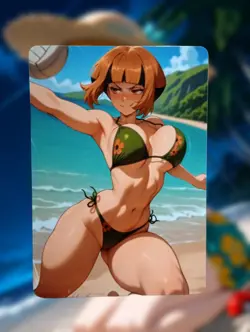 Gardenia Pokemon Anime Waifu Sexy Goddess Doujin Lewd Hentai Card - Image 1