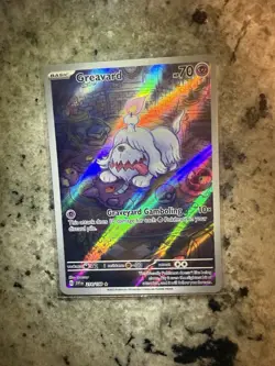 Pokemon TCG Greavard Illustration Rare Card 214/198 Scarlet & Violet Base Set - Image 1