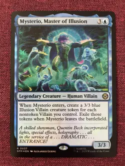 Mysterio, Master of Illusions #37 FOIL NM/M MTG Spiderman Magic Card - Image 1