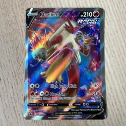 Pokemon TCG Blaziken v Full Art Ultra Rare Holo Card Chilling Reign 161/198 NM - Image 1