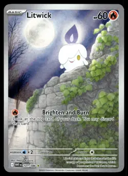 Litwick 101/086 SV: White Flare - Pokemon Card - NM - Image 1