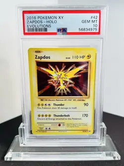 Zapdos 42/108 PSA 10 XY Evolutions Pokemon Card - Image 1