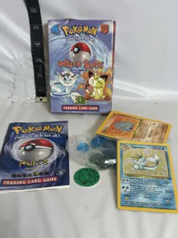 Pokemon Trading Card Game Jungle Theme Deck Water Blast open/complete Wizards 742818060660 - Image 1