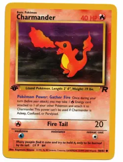 Pokemon Card: Charmander 50/82 1st Edition Team Rocket Set Rare! EXC - Image 1