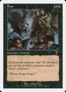 Fear - Foil 7th Edition MP MTG - Image 1