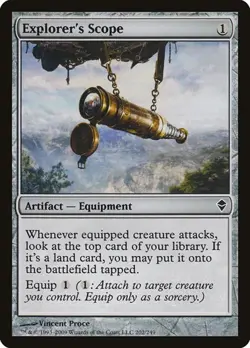 Explorer's Scope - Foil Zendikar MP MTG - Image 1