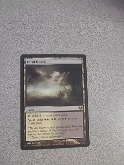 Magic The Gathering Fetid Heath Eventide Regular Lightly Played - Image 1