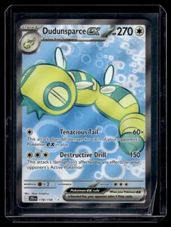2025 Pokemon Journey Together Ultra Rare Dudunsparce Ex 178/159 (YanBer) - Image 1