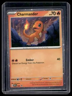 2023 Pokemon Scarlet & Violet Promo Cosmos Holo Charmander 047 (YanBer) - Image 1