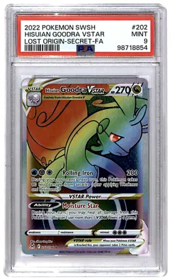 2022 Secret Rare Hisuian Goodra VStar 202/196 PSA 9 (YanBer) - Image 1