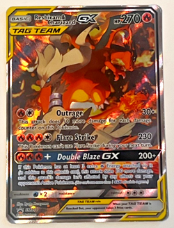 🔥🔥 Pokemon SM Black Star Promo Reshiram & Charizard GX SM201 *see description* - Image 1