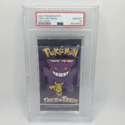 2022 Pokemon Trick or Trade Halloween Foil Pack Gengar & Pikachu Sealed Psa 10 - Image 1