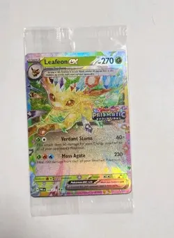 Leafeon ex 006/131 Prismatic Evolutions Stamped Promo Pokemon TCG SEALED - Image 1