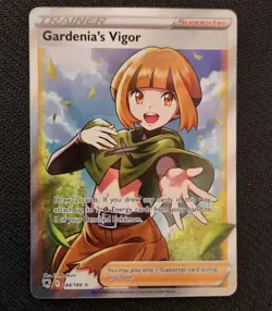Pokemon Gardenia's Vigor (Full Art) 184/189 Swsh10: Astral Radiance Trainer - Image 1
