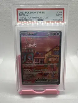 2023 POKEMON SVP EN-SV BLACK STAR PROMO 151 ULTRA-PREM COLL #053 MEW EX PSA 9 - Image 1