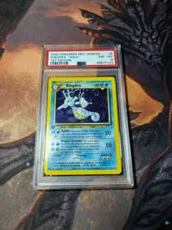 2000 Pokemon Neo Genesis - 1st Edition Kingdra 8/111 - Holo - PSA 8 NM-MT - Image 1