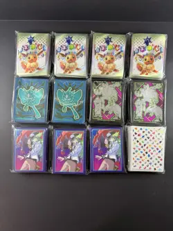 Assorted Pokemon ETB Sleeves (65) - Brand New - Scarlet And Violet, 12 Packs - Image 1