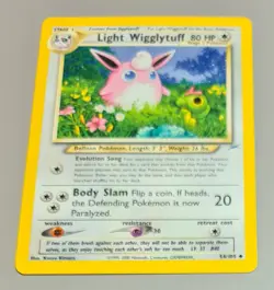 Light Wigglytuff # 54/105 Uncommon Neo Destiny 2002 Pokemon EN Near Mint Vintage - Image 1