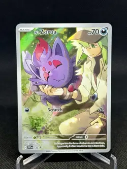 Pokemon TCG N's Zorua 189 Journey Together ETB Promo Near Mint Free Shipping - Image 1
