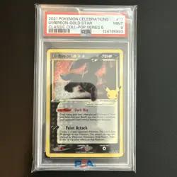 PSA 9 Umbreon Gold Star #17 2021 Pokemon Celebrations Classic Coll. NEW CERT! - Image 3