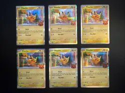 Pikachu 062/193 Trick or Trade LOT OF 6 - 2023 Holo NM - Pokemon - Image 1