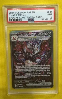 2024 Pokemon Paldean Fates Charizard ex 234/091 Special Illustration Rare PSA 9 - Image 1