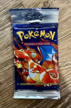 1999 Pokemon Base Set Booster Pack 1st Edition Factory Sealed Charizard Art - Image 1