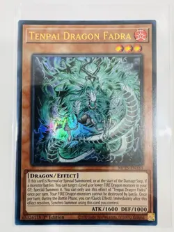 Yugioh! Tenpai Dragon Fadra MP25-EN183 Ultra Rare 1st Edition Near Mint - Image 1