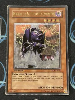 Yugioh Dekoichi The Battlechanted Locomotive RDS-EN032 Ultimate Rare LP 1ST ED - Image 5