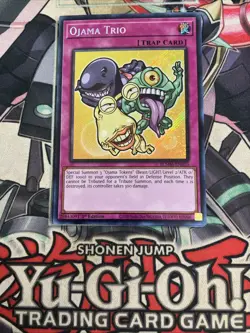 Ojama Trio Secret Rare BLMM-EN010 Yugioh Chibi - Image 1